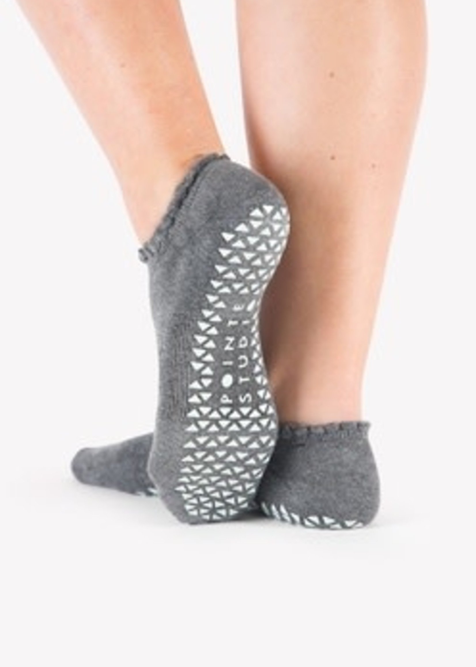 Pointe Studio Happy Grip Sock Charcoal