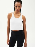 Splits59 Ashby Rib Crop White