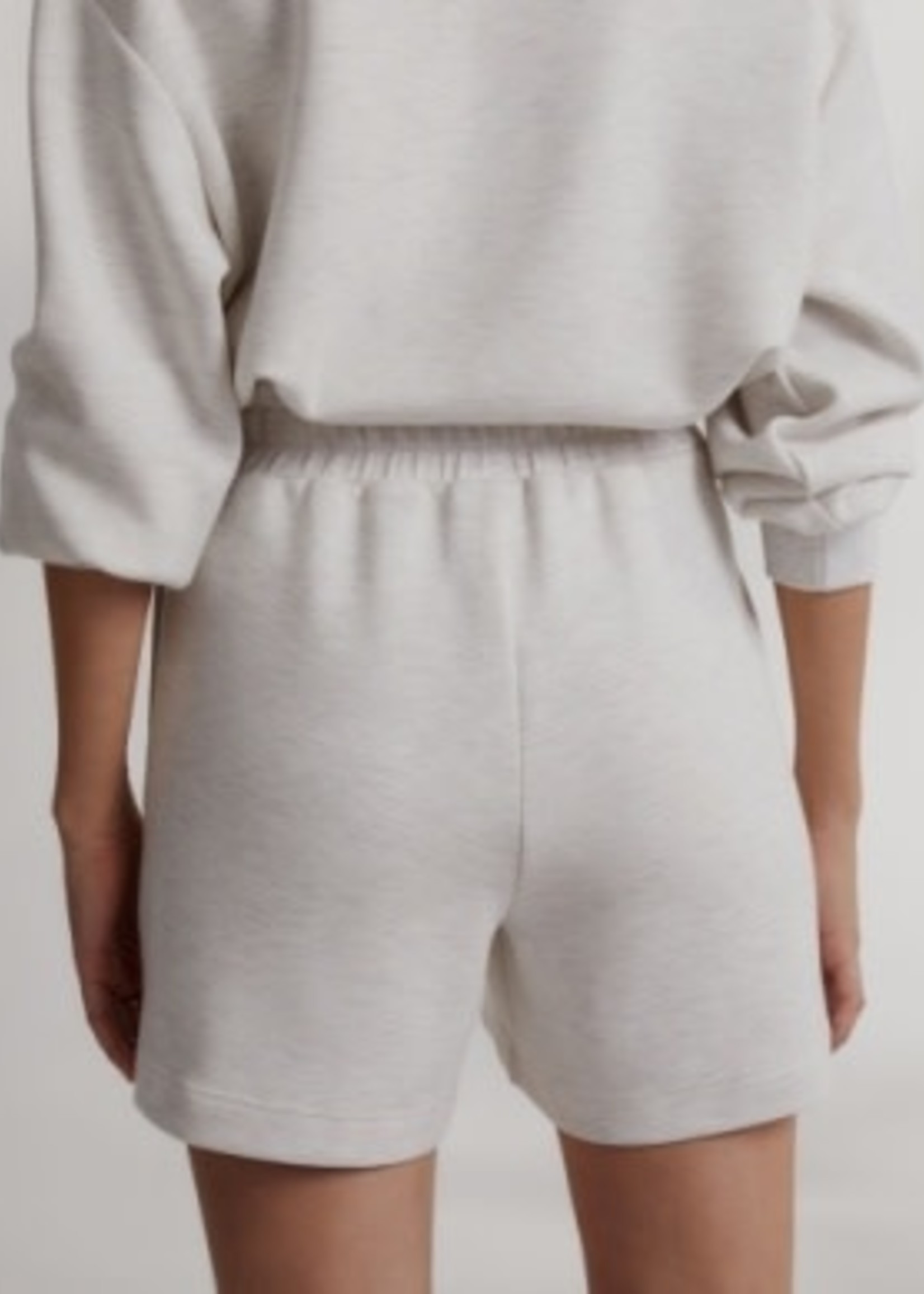 Varley Claude High Rise Short 4.5" Ivory Marl