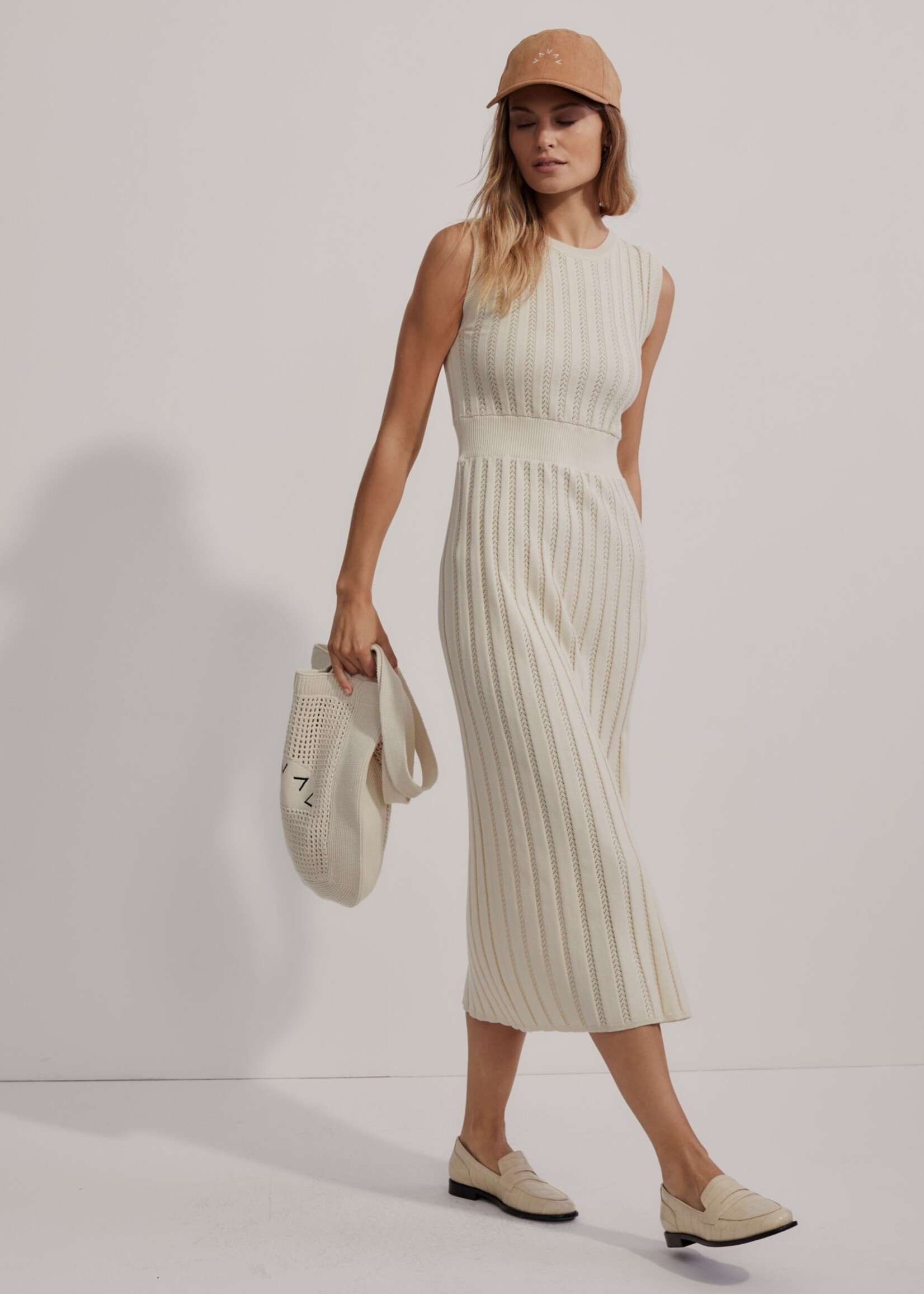 Varley Florian Knit Dress Birch