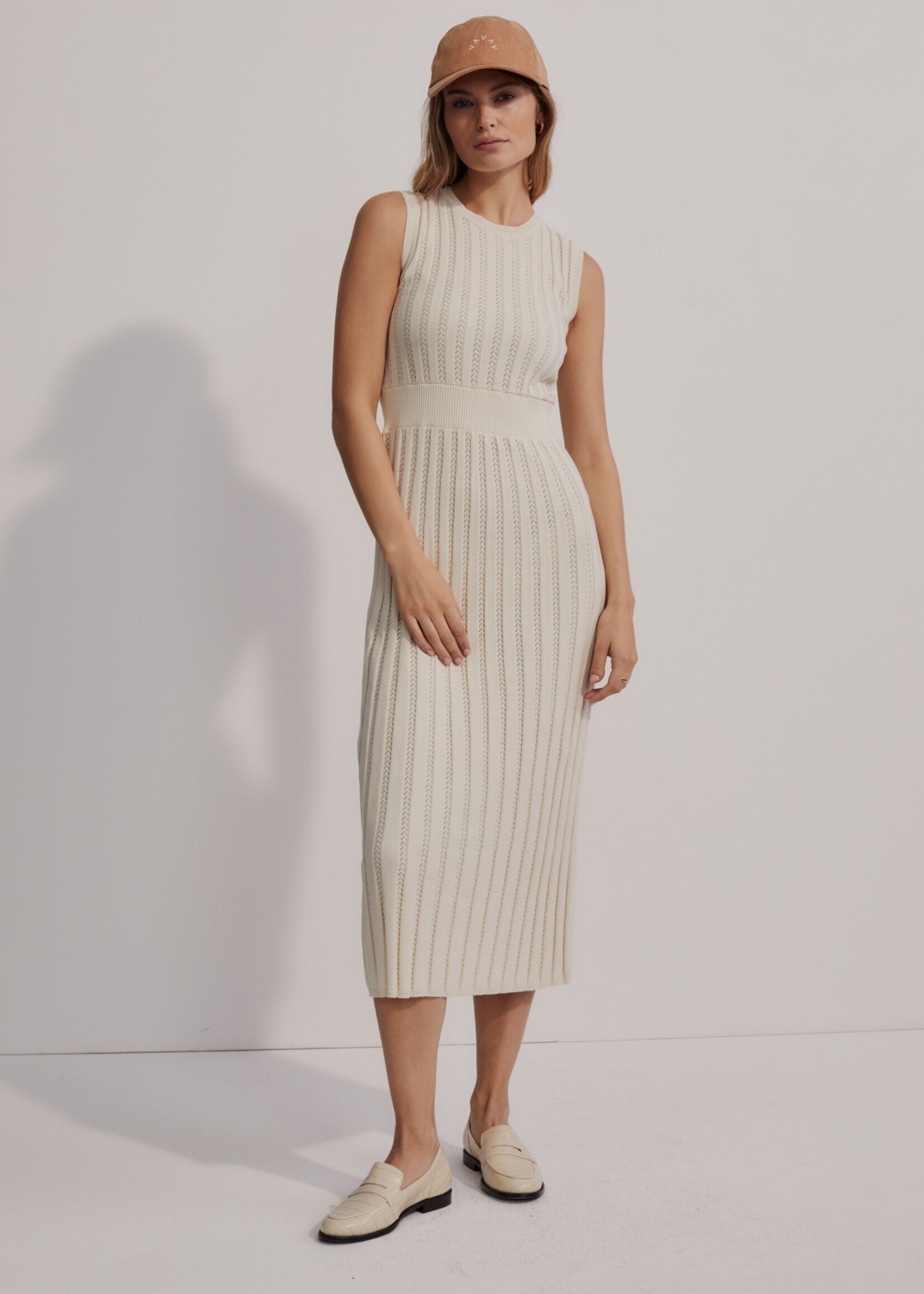 Varley Florian Knit Dress Birch