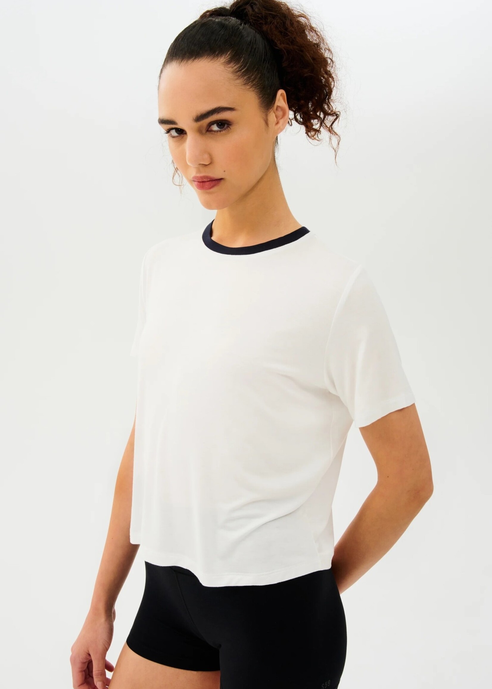 Splits59 Djuna Jersey Tee White/Indigo