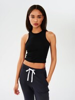 Splits59 Kiki Rib Crop Black