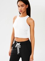 Splits59 Kiki Rib Crop White