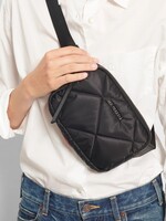 MZ Wallace Quilted Madison Belt Bag Black