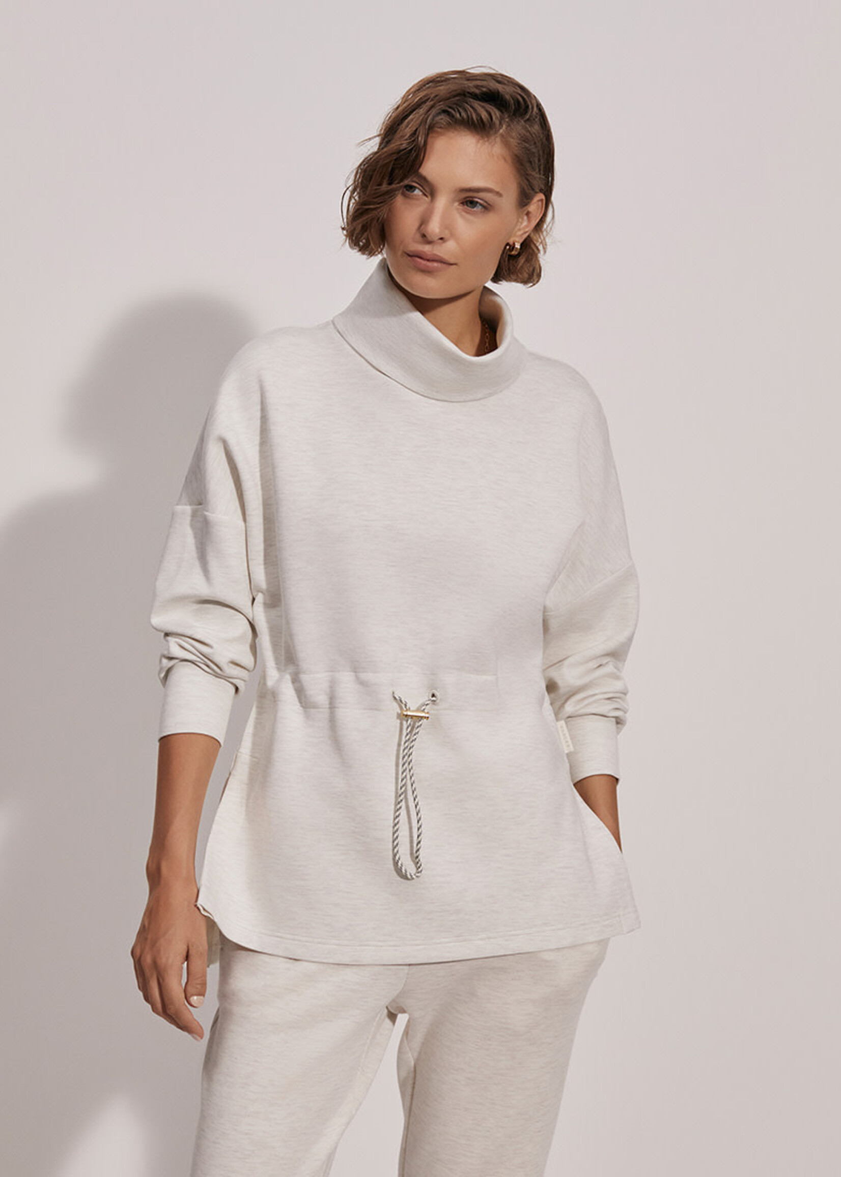 Varley Freya Sweat Ivory Marl