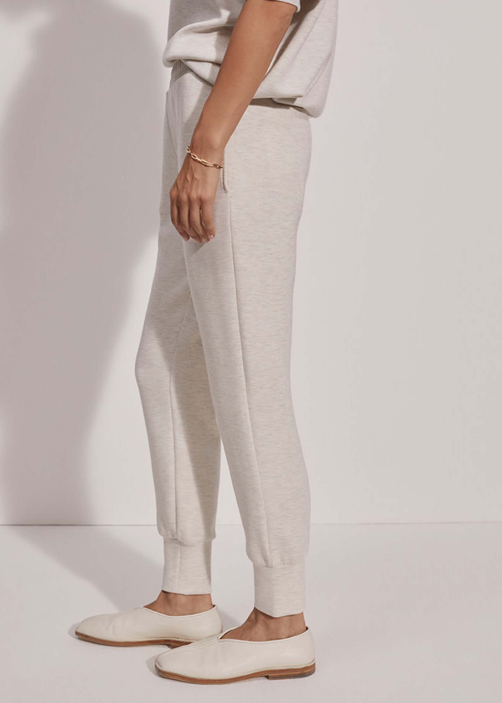 Varley Slim Cuff Pant 25 Ivory Marl