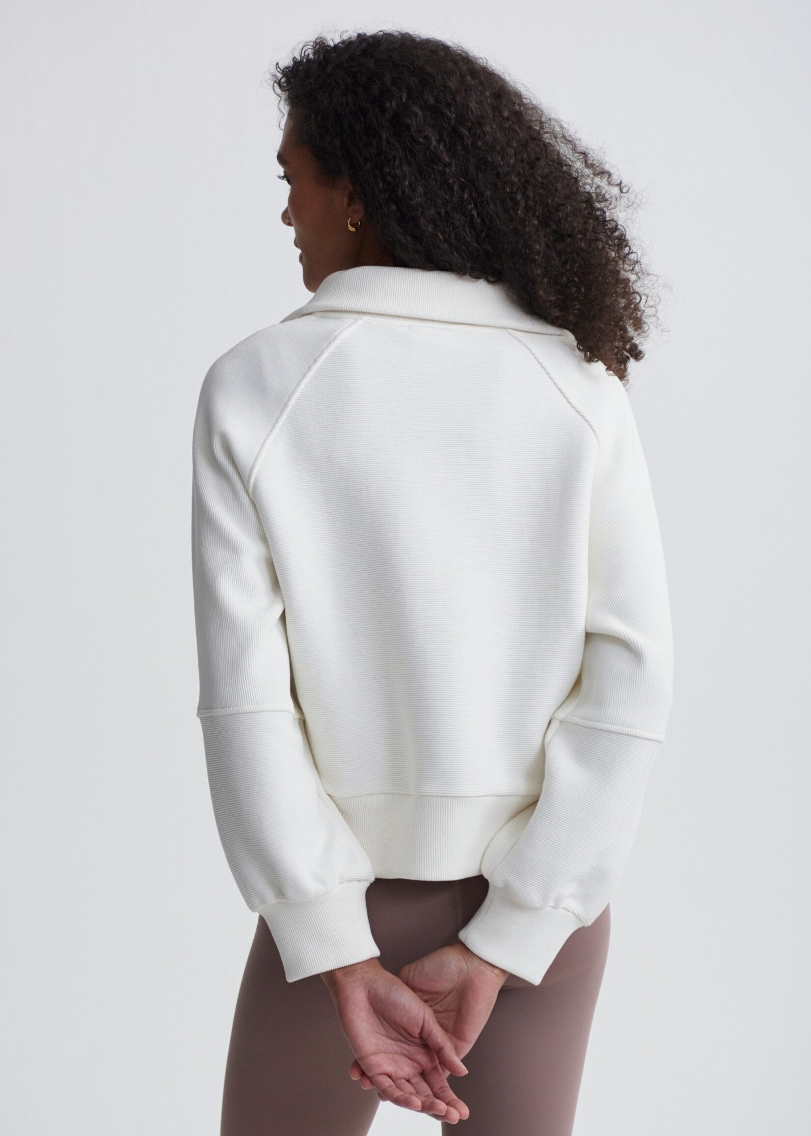 Varley Milano Half Sweat Ivory