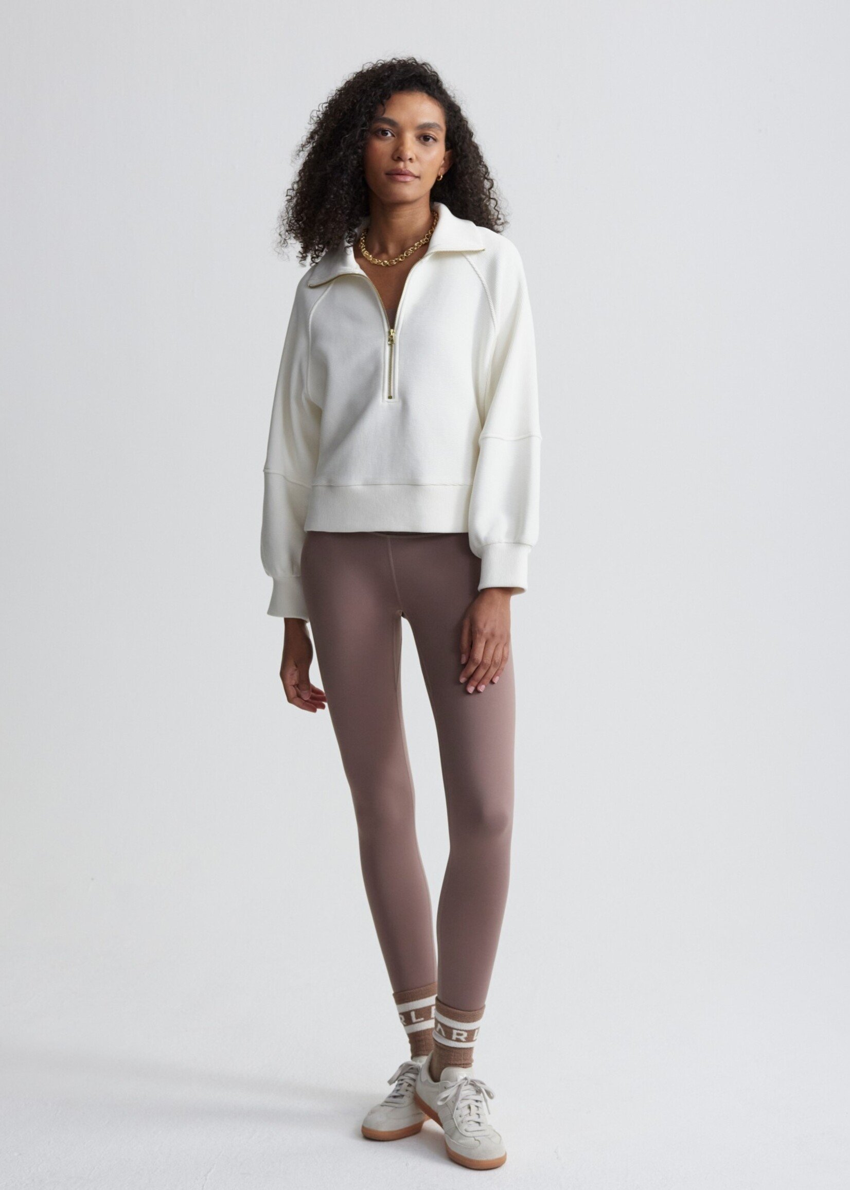 Varley Milano Half Sweat Ivory