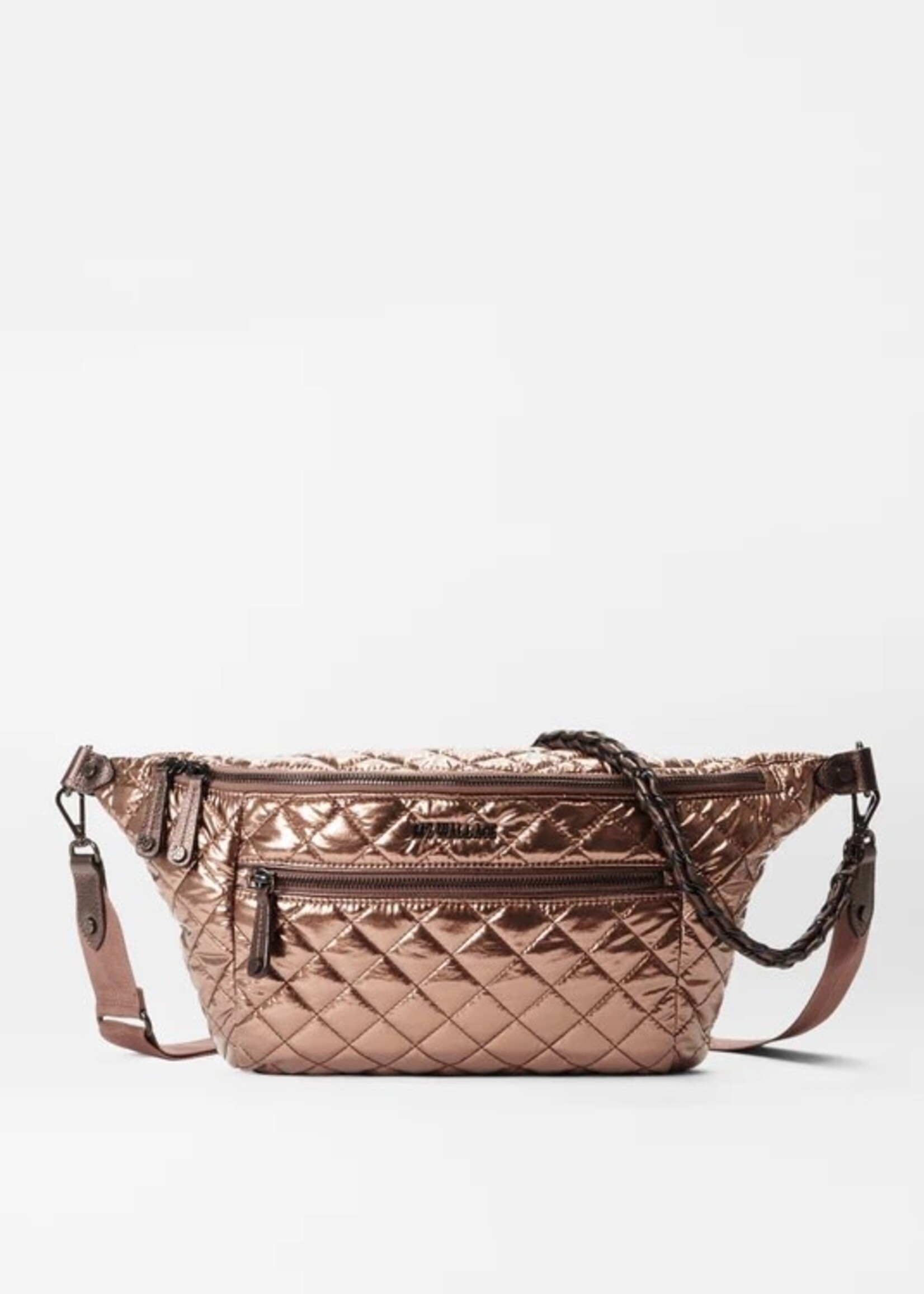 MZ Wallace Crosby Crossbody Sling Copper Metallic Lacquer