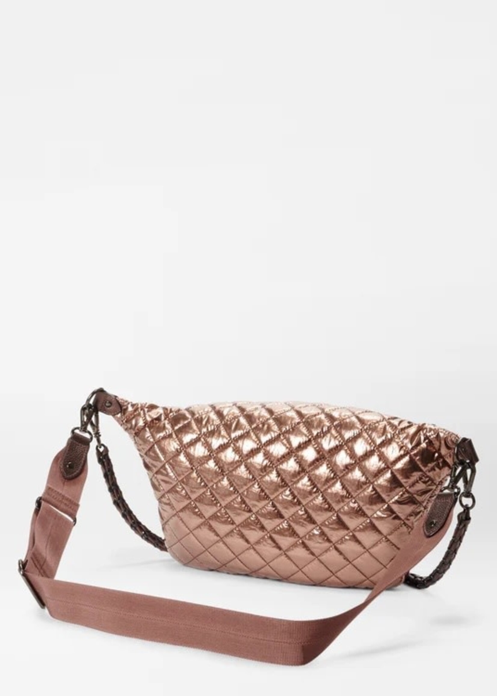 MZ Wallace Crosby Crossbody Sling Copper Metallic Lacquer