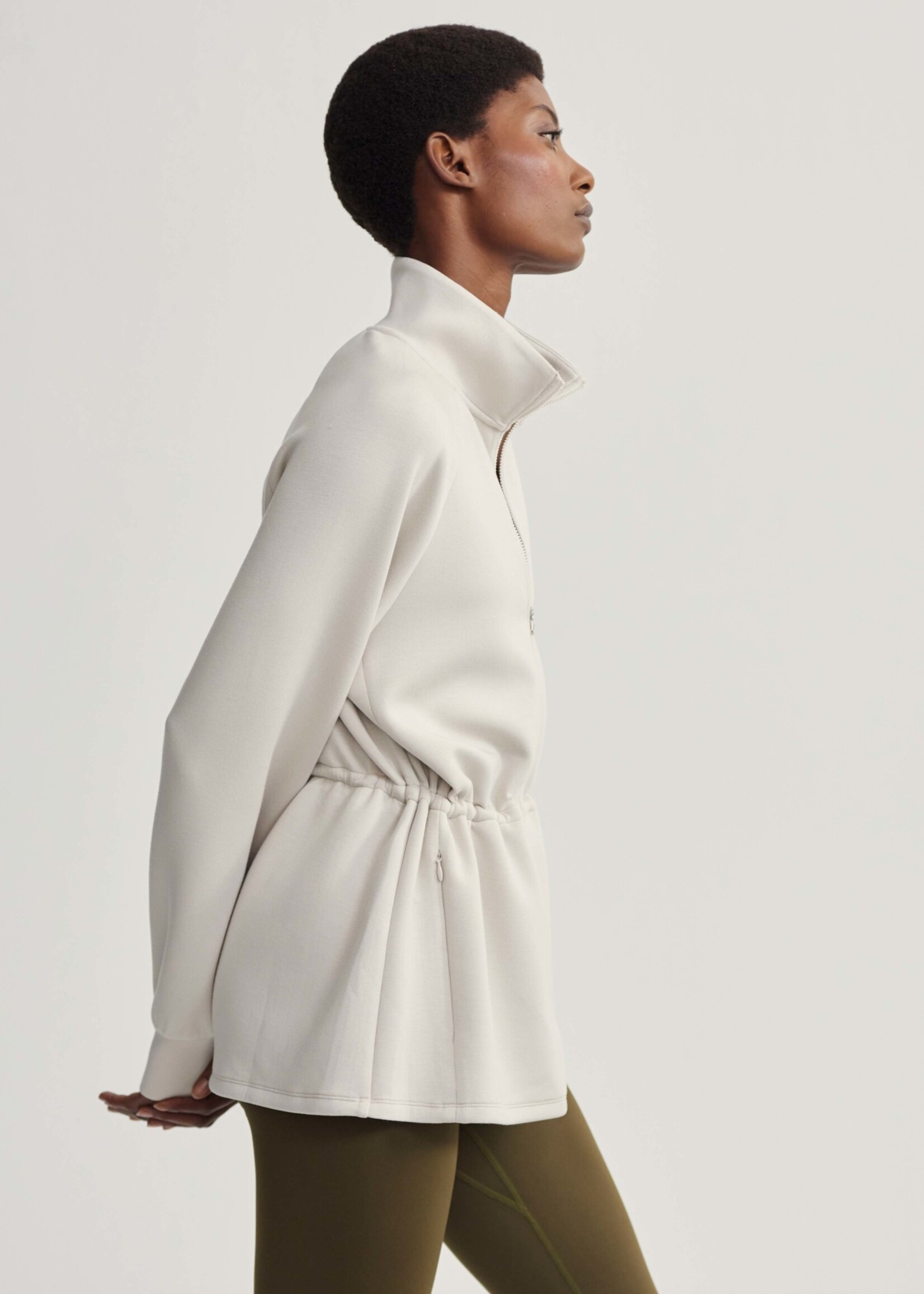 Varley Ailsa Zip Through Midlayer Rainy Day