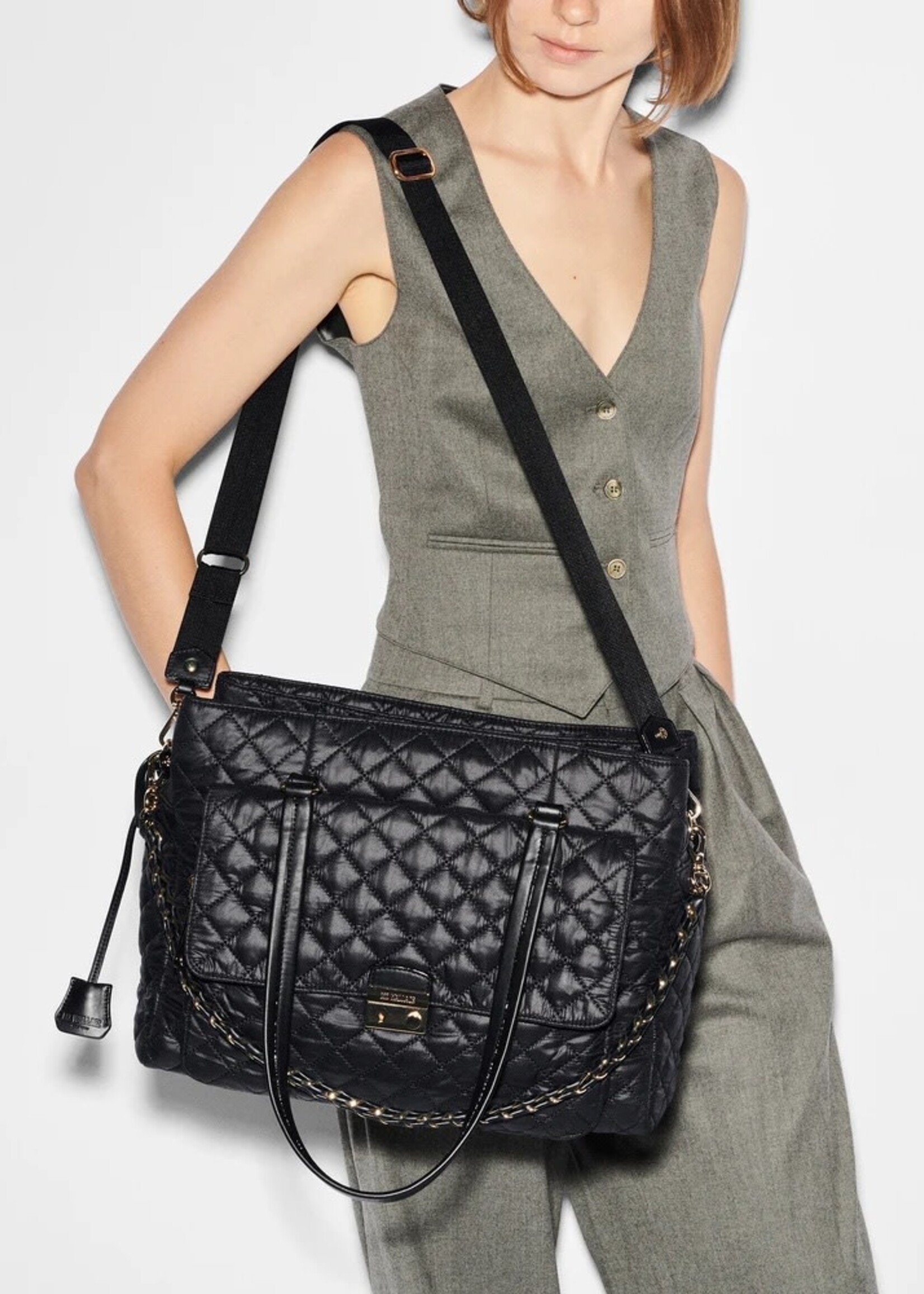 MZ Wallace Crosby Lock Tote Black