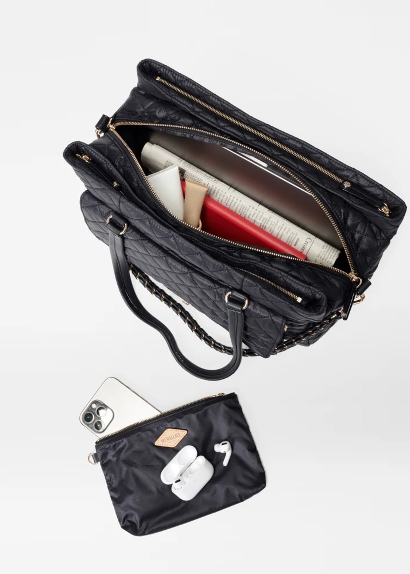 MZ Wallace Crosby Lock Tote Black