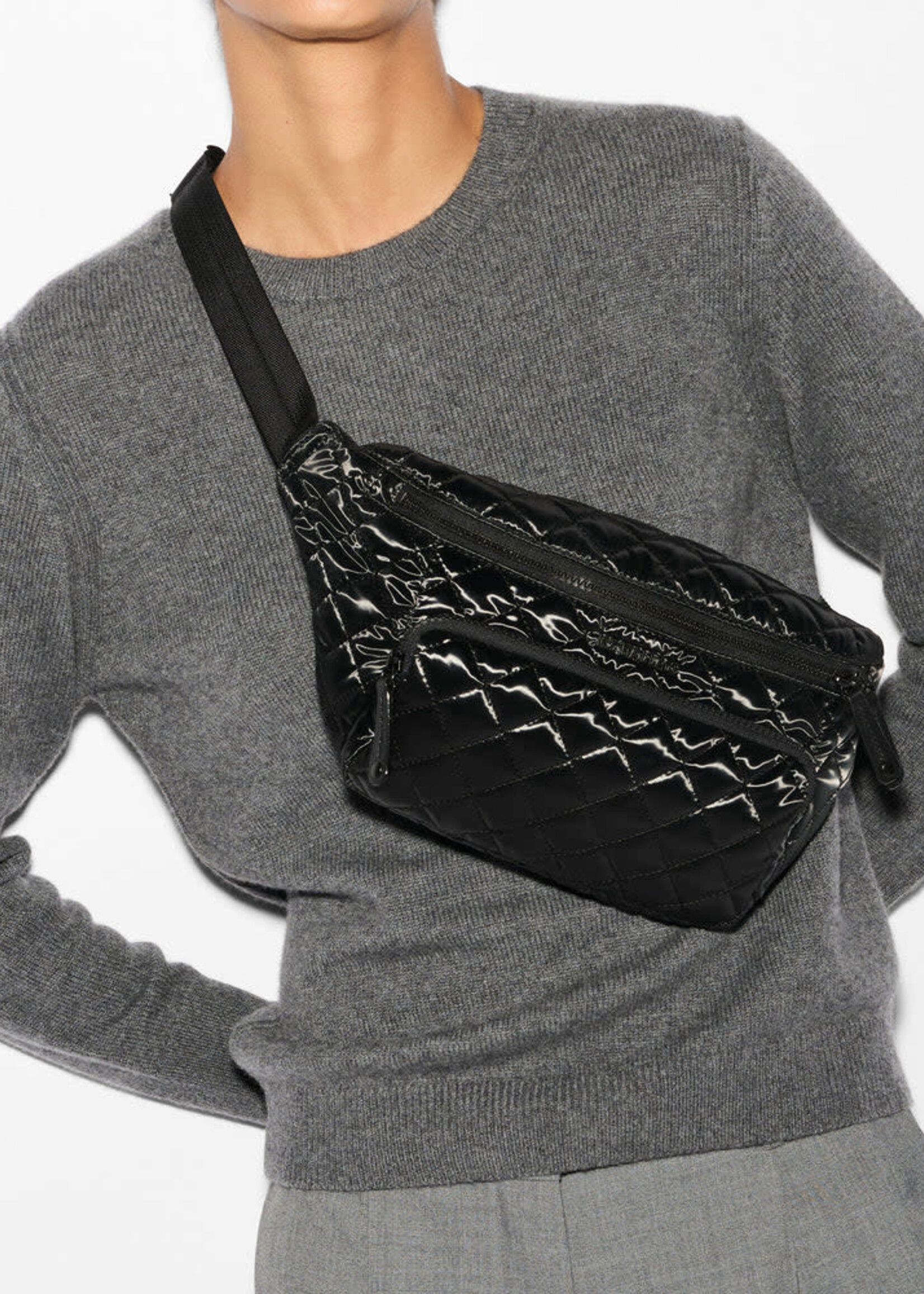 MZ Wallace Metro Sling Black Liquid