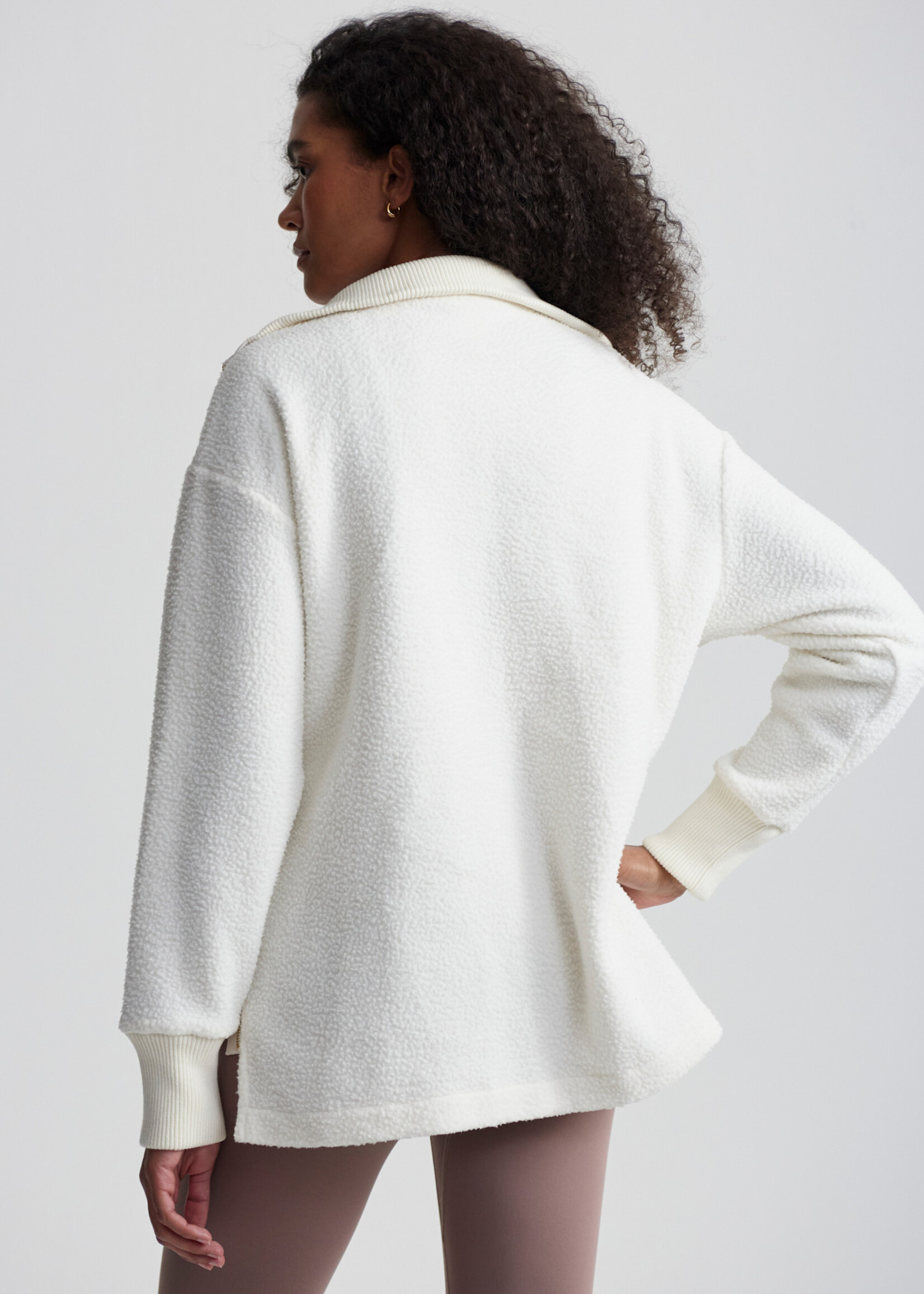 Varley Wallace Half Zip Fleece Egret