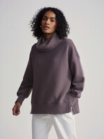 Varley Milton Sweat Cocoa Berry