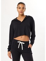 Splits59 Joan Fleece Polo Sweatshirt Black