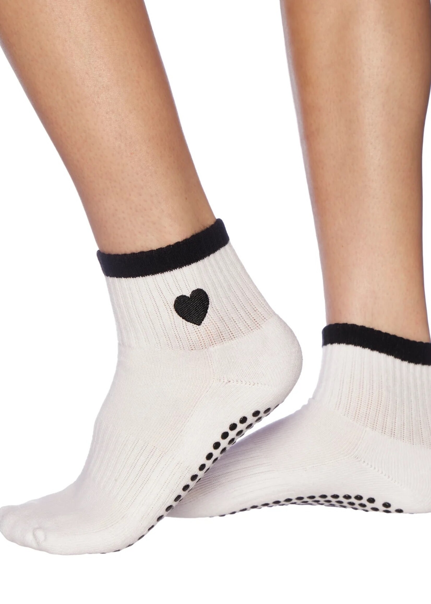 Souls. Black Heart Grippy Sock