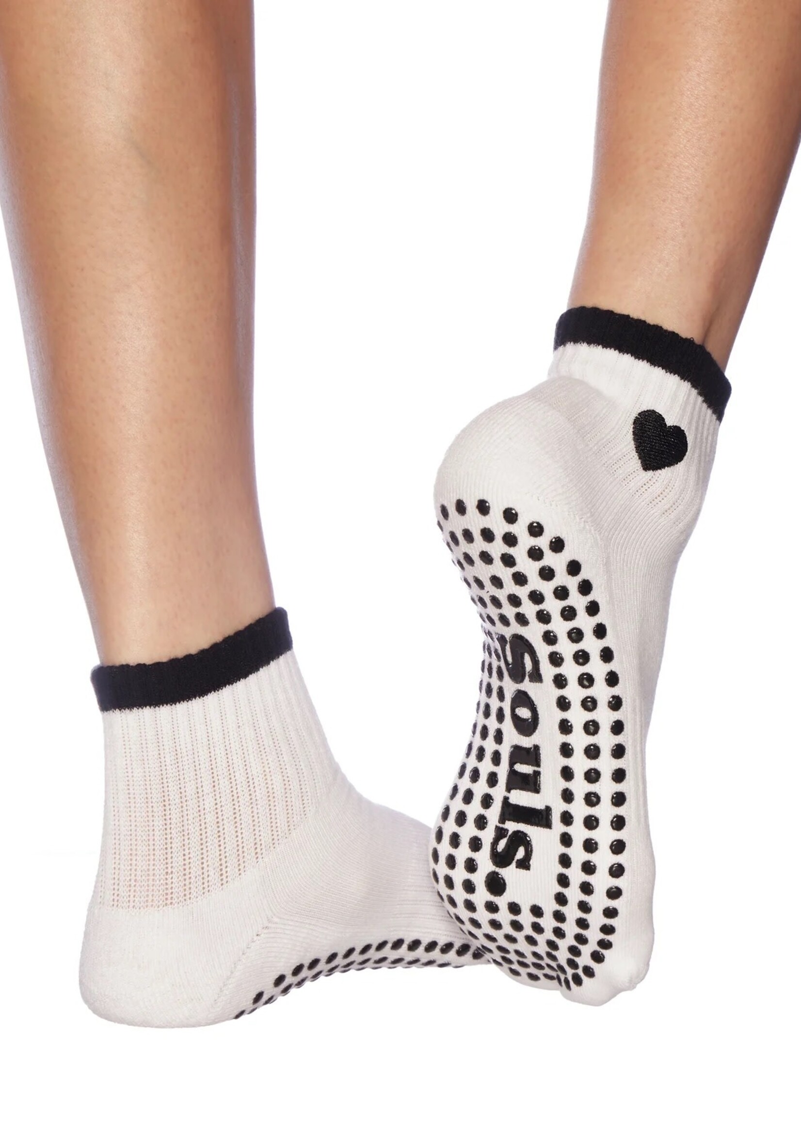 Souls. Black Heart Grippy Sock