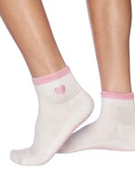 Souls. Pink Heart Grippy Sock