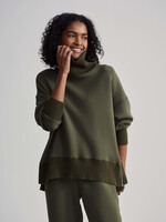 Varley Barker High Neck Sweat Olive Marl