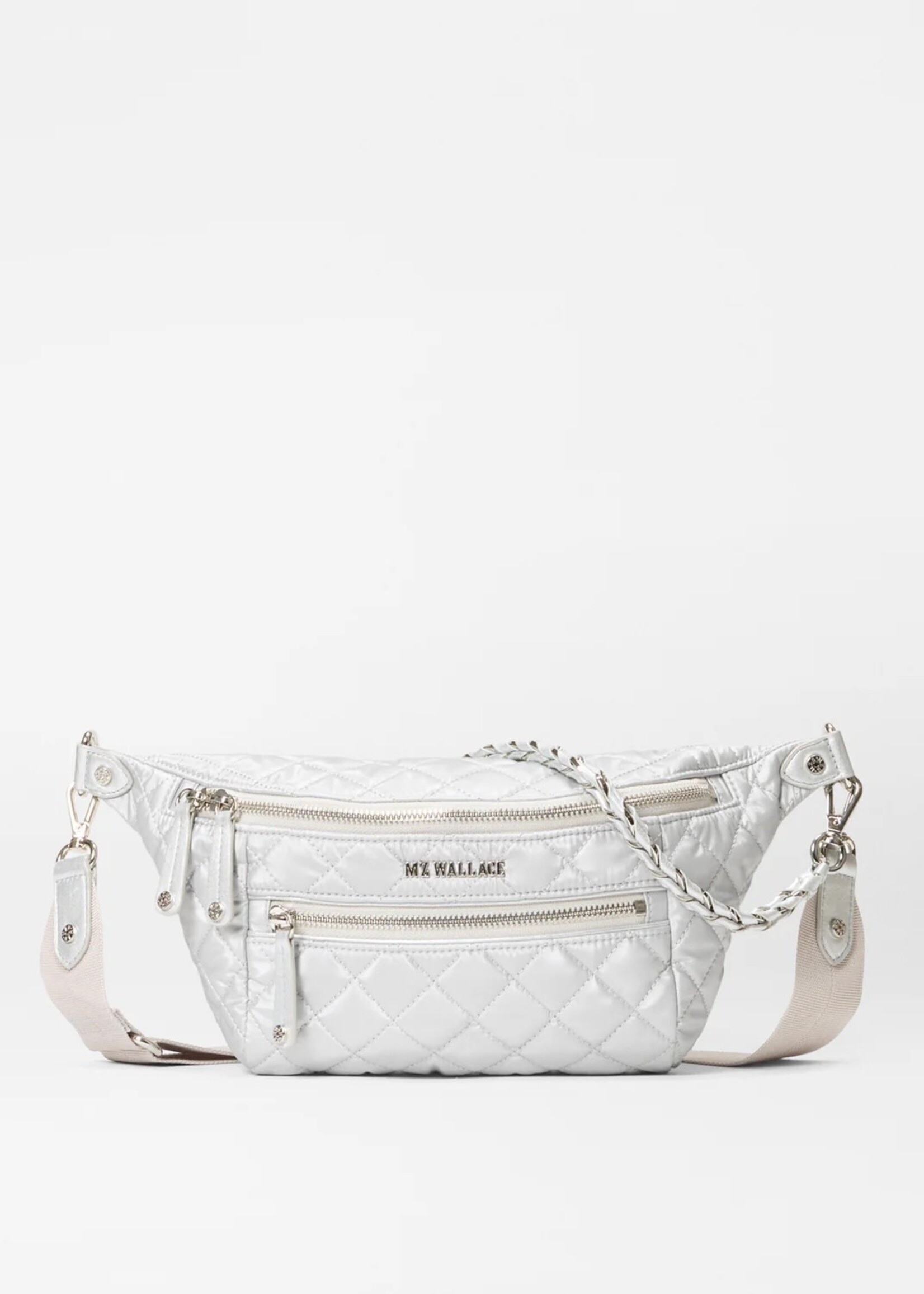 MZ Wallace Small Crosby Sling Oyster Metallic