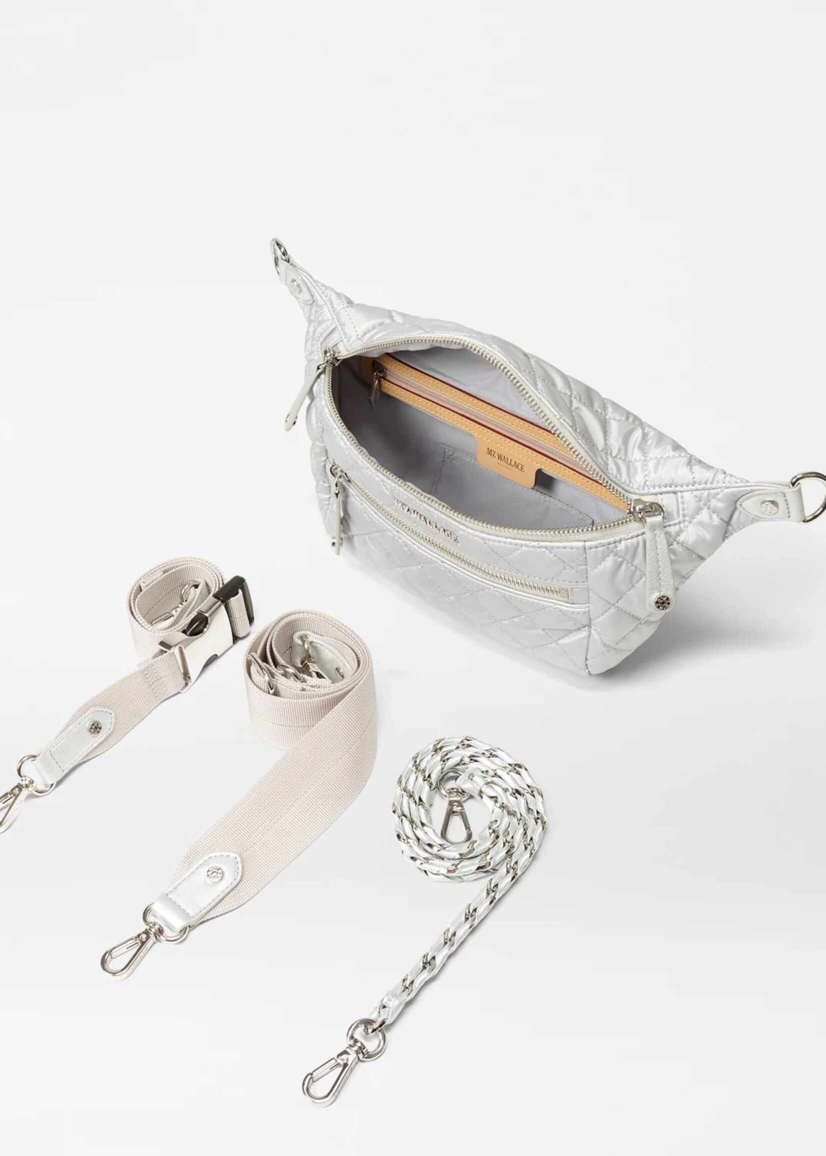 MZ Wallace Small Crosby Sling Oyster Metallic
