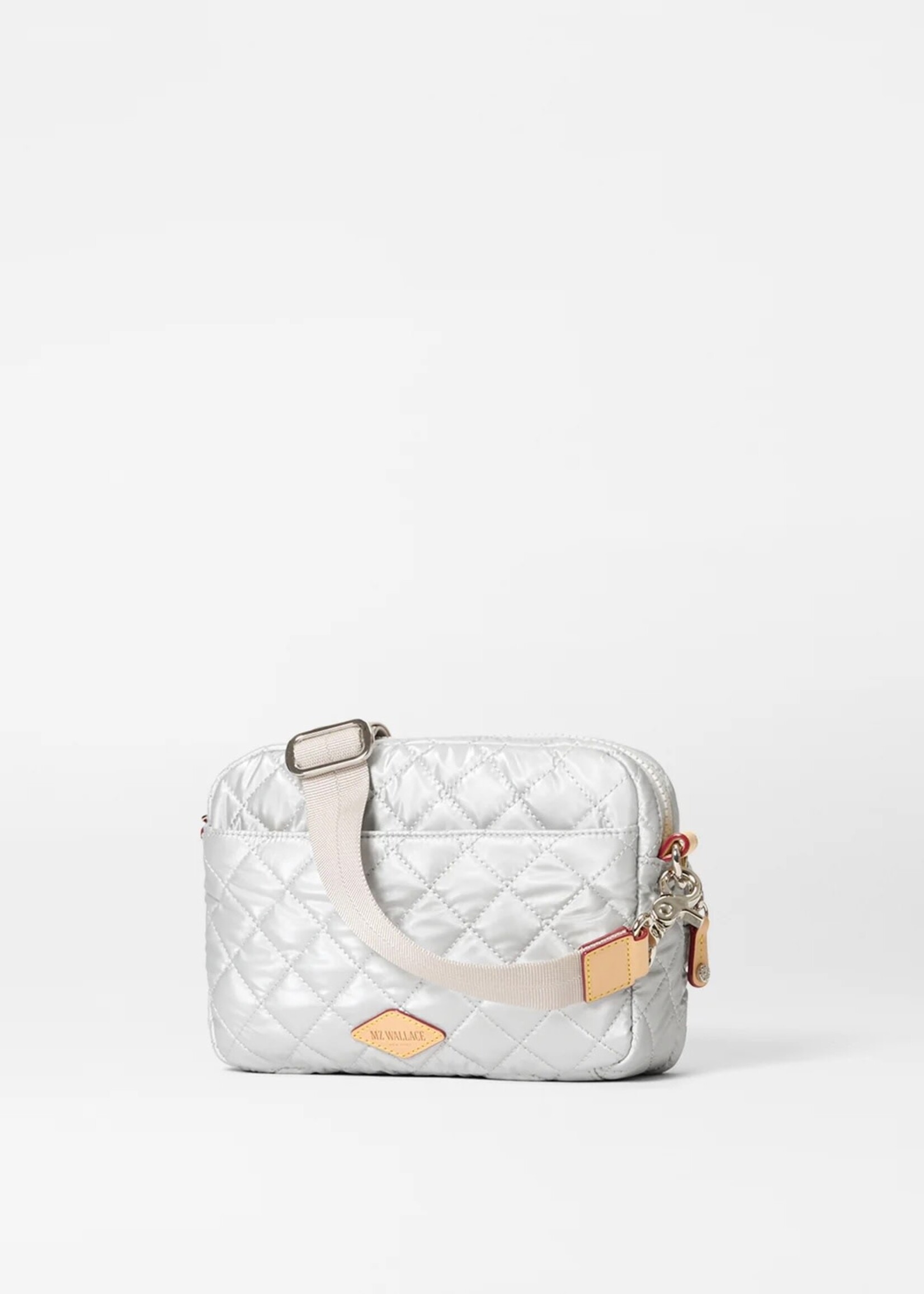 MZ Wallace Small Metro Camera Bag Oyster Metallic