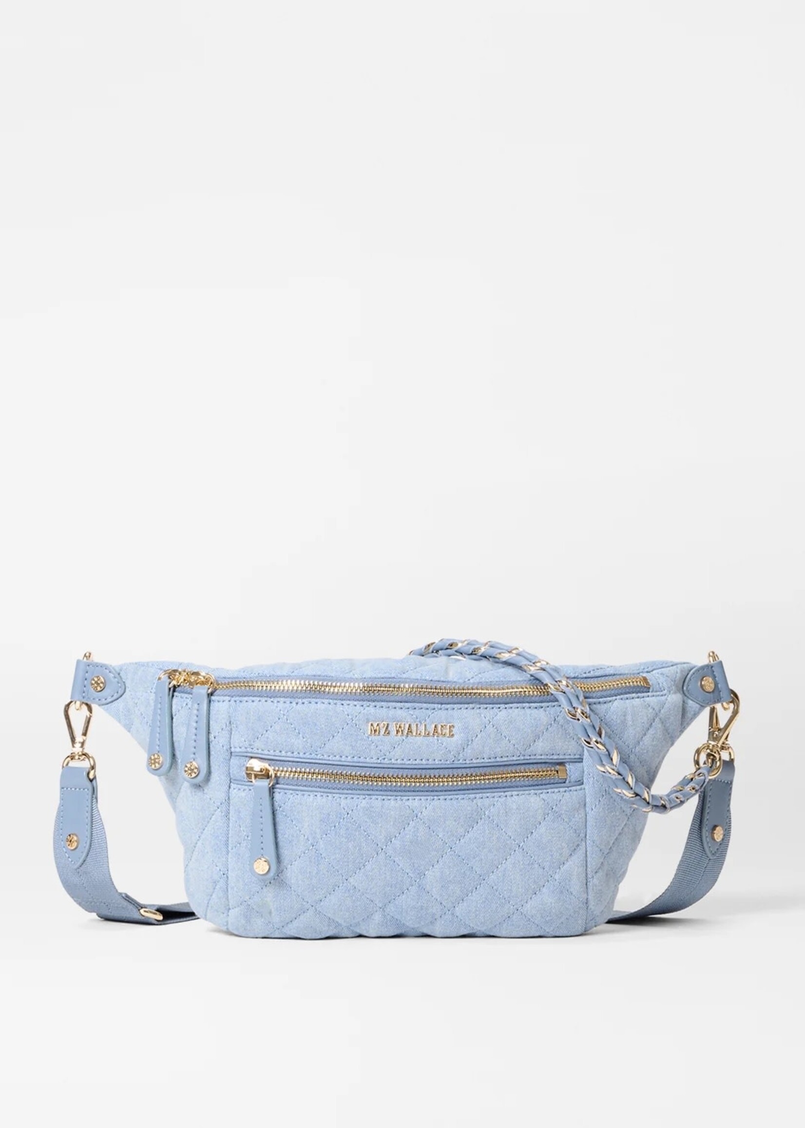 MZ Wallace Small Crossbody Sling True Light Denim