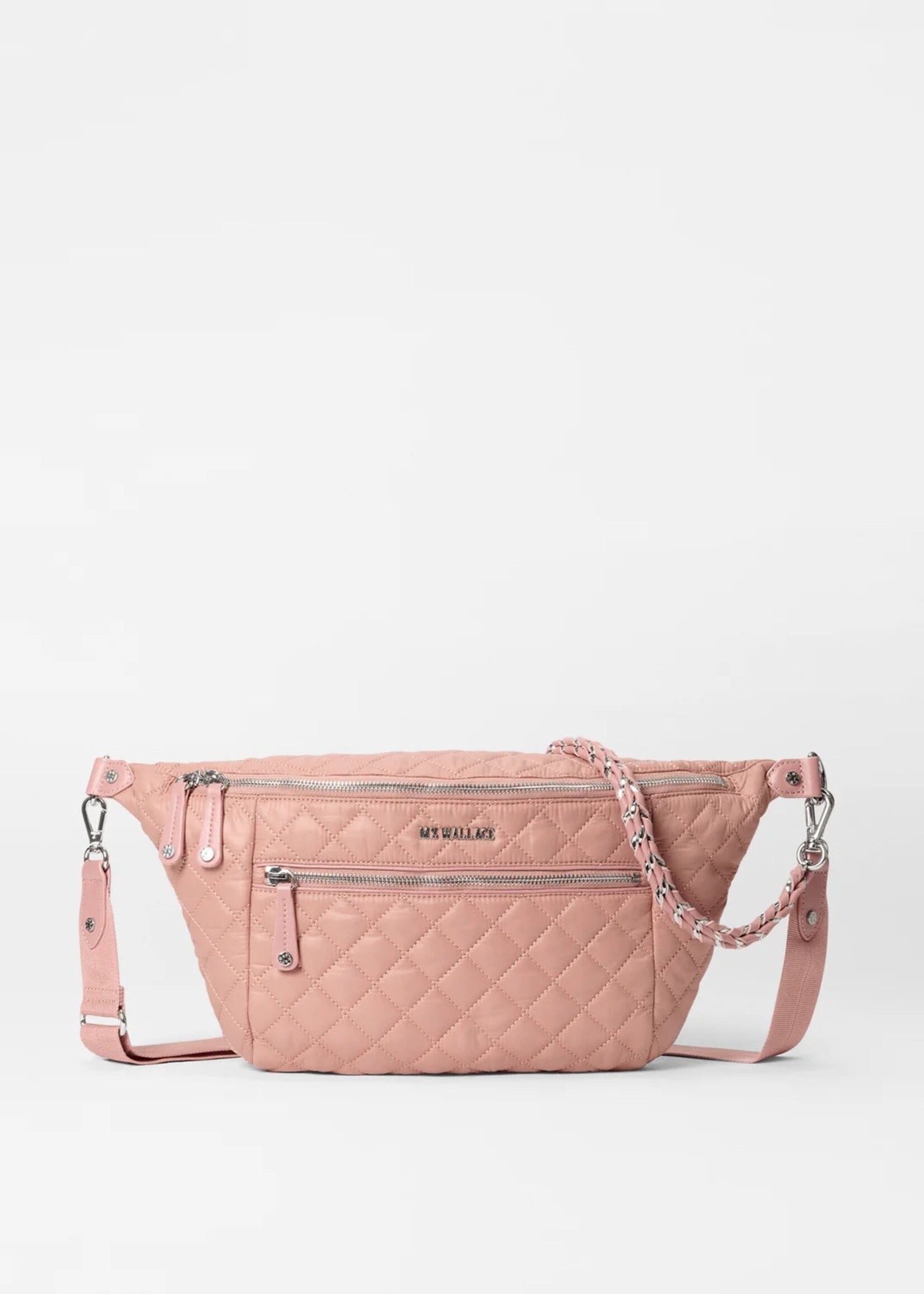 MZ Wallace Crosby Crossbody Sling Dusty Rose