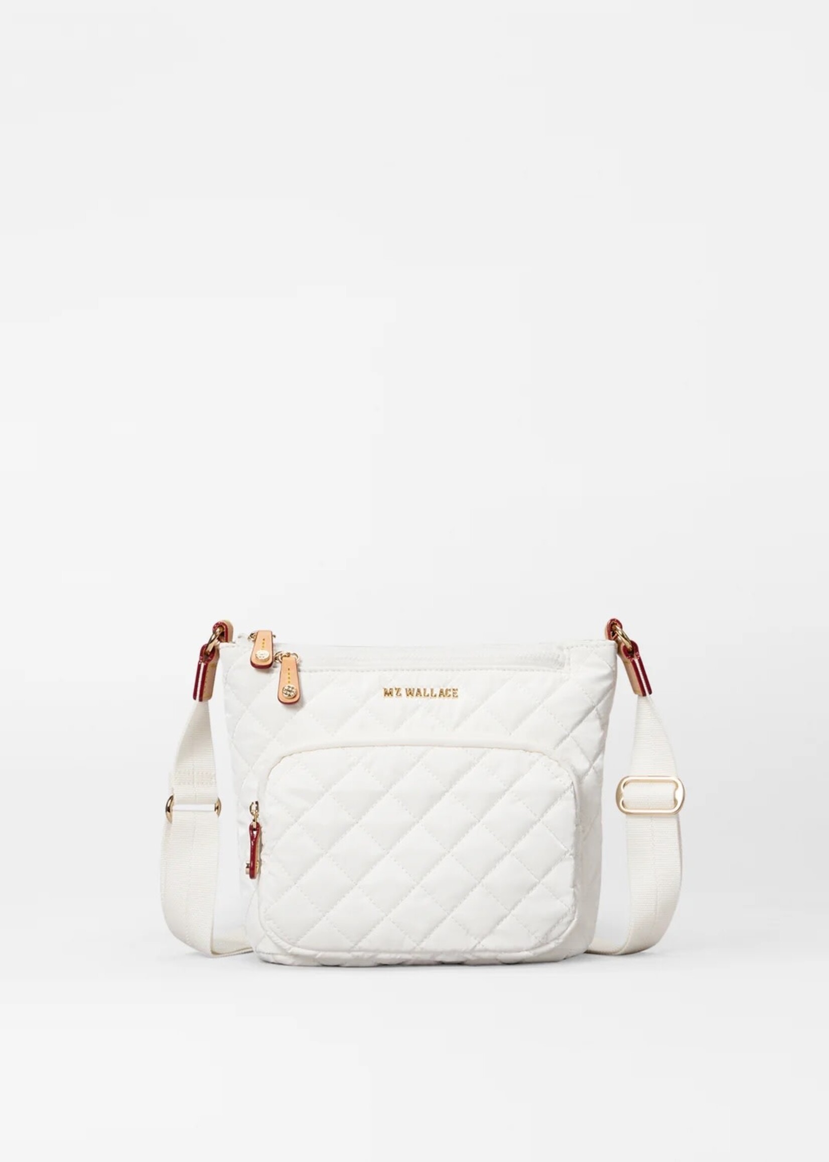 MZ Wallace Metro Scout Crossbody Deluxe Chalk Liquid