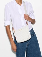 MZ Wallace Metro Scout Crossbody Deluxe Chalk Liquid