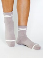 Pointe Studio Varsity Ankle Grip Sock Purple Haze