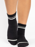 Pointe Studio Varsity Ankle Grip Sock Black