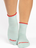Pointe Studio Mental Vacay Ankle Grip Sock Sky