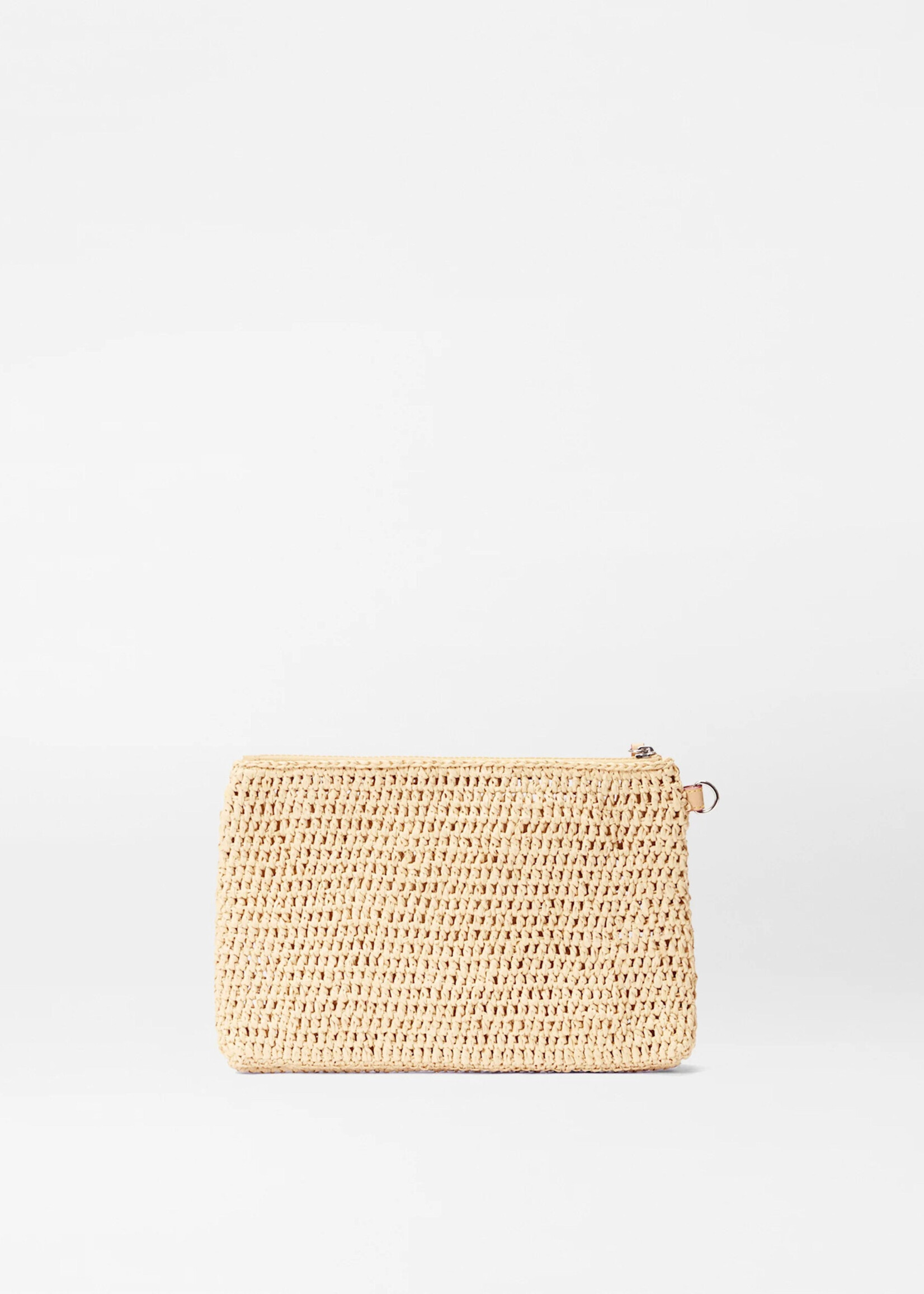 MZ Wallace Crochet Clutch Camel
