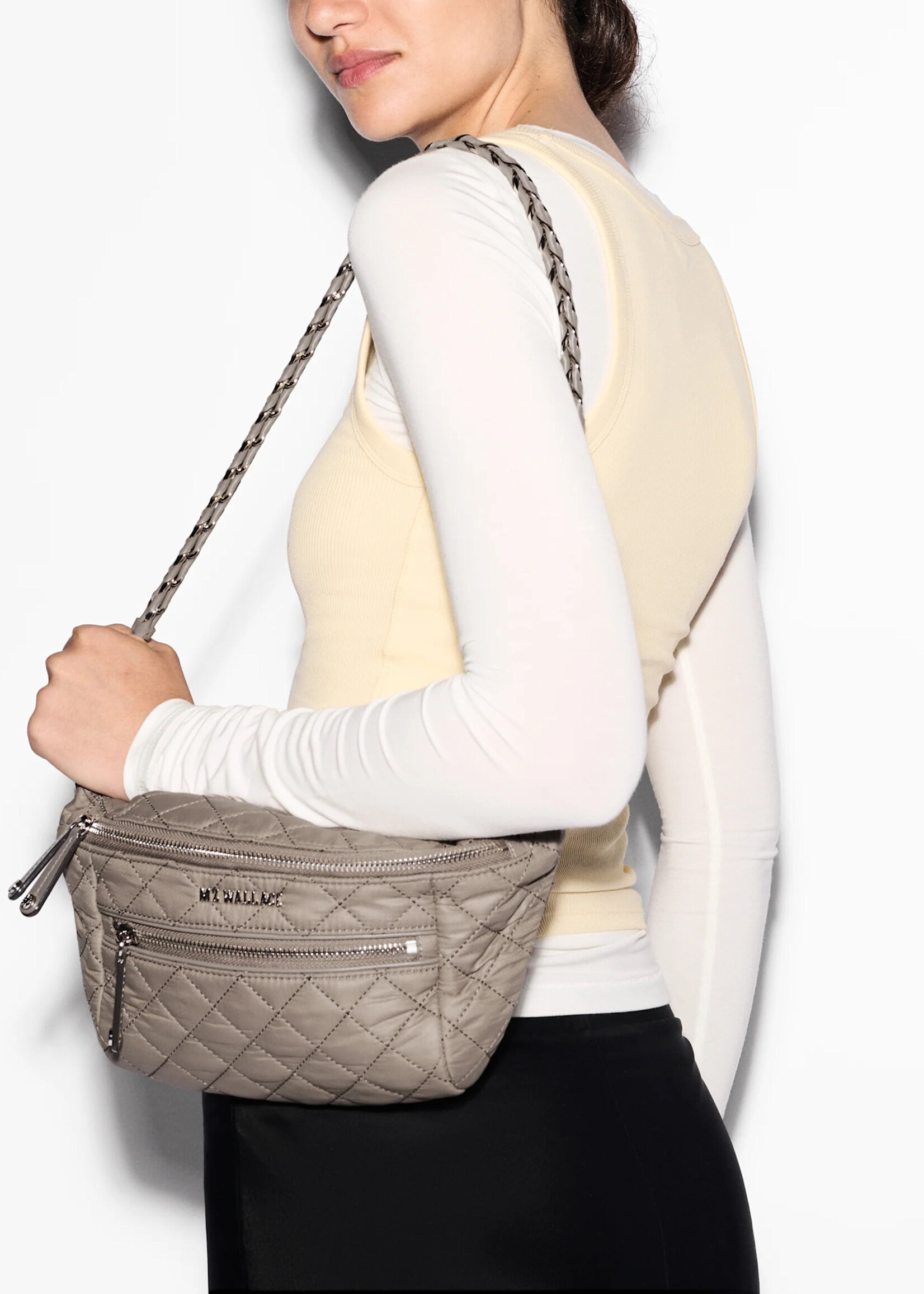 MZ Wallace Small Crossbody Sling Morning Dove