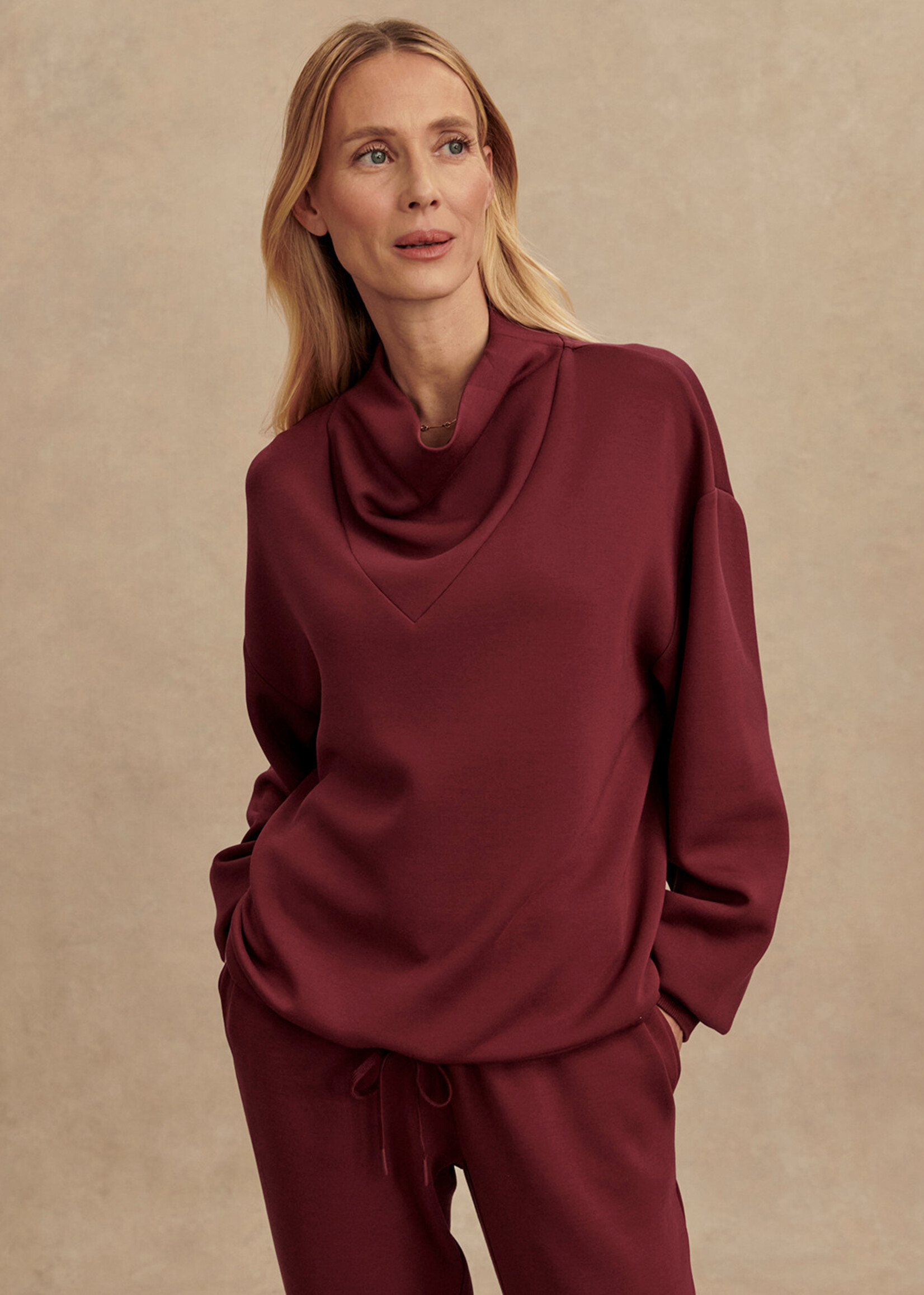 Varley Betsy Sweat New Maroon