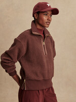 Varley Roselle Half Zip Fleece Deep Mahogany