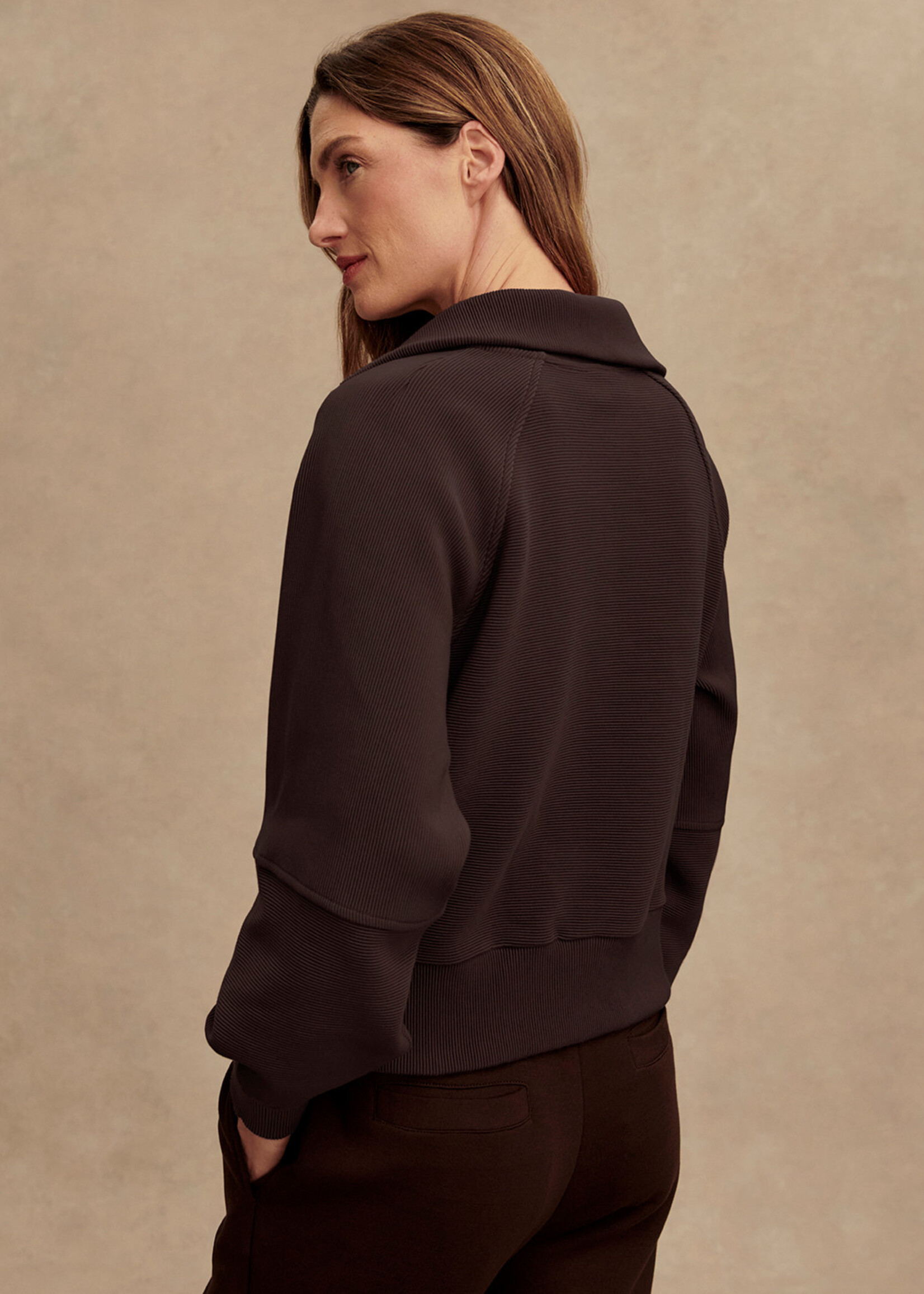 Varley Milano Half Sweat Coffee Bean