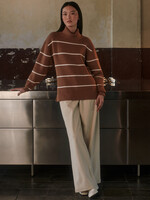 Varley Hamish Stitch Knit Sweater Golden Bronze