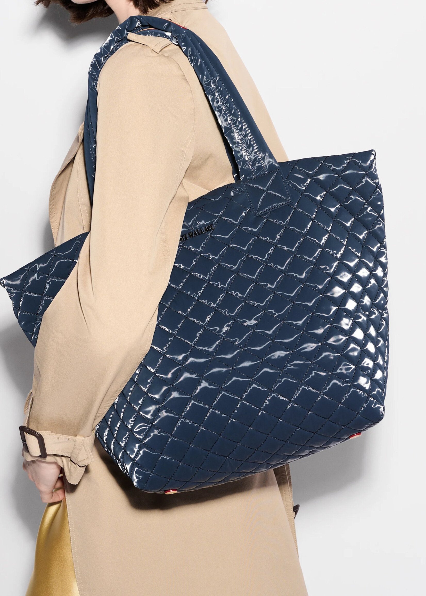 MZ Wallace Medium Metro Tote Deluxe Ink Liquid