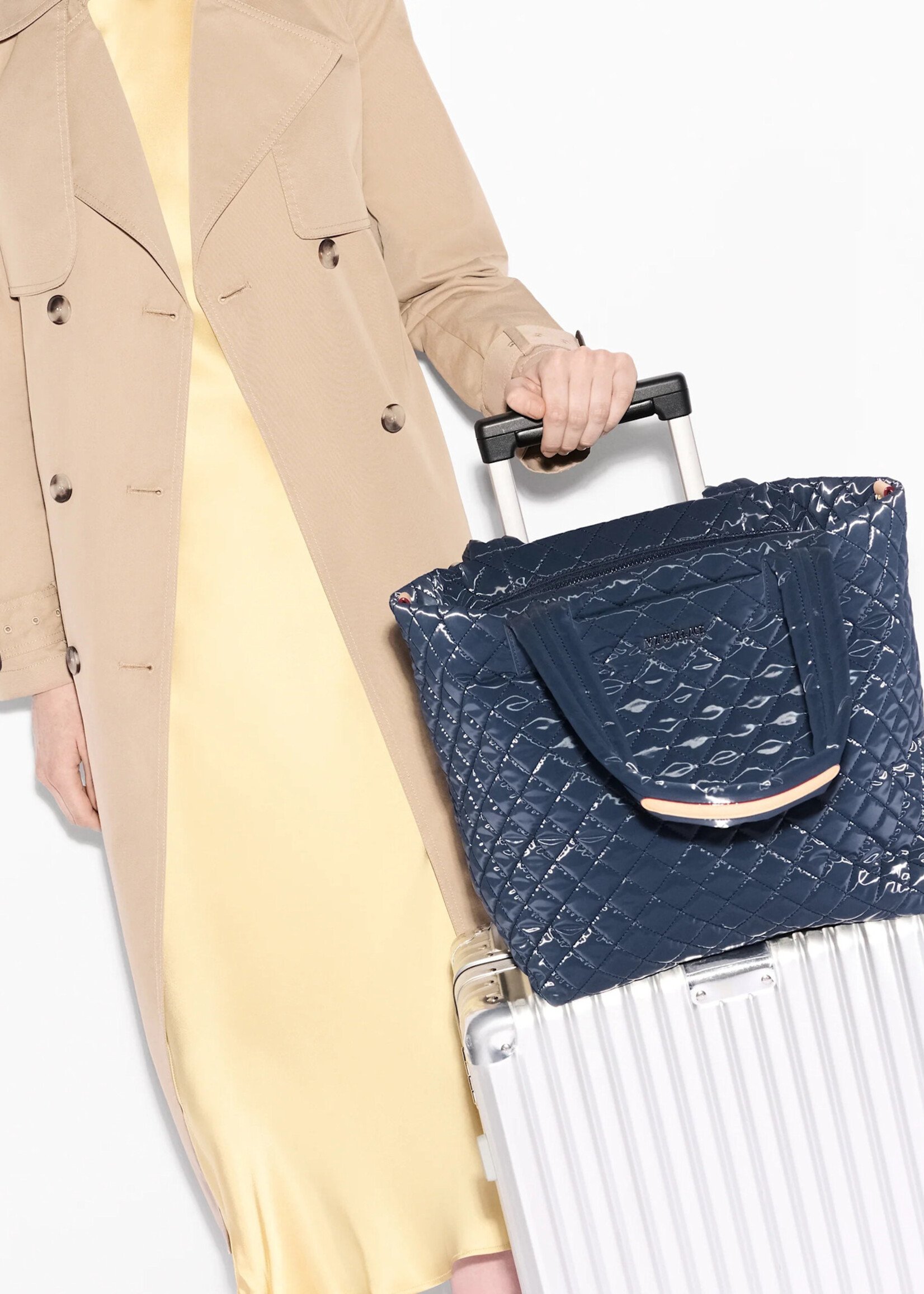 MZ Wallace Medium Metro Tote Deluxe Ink Liquid