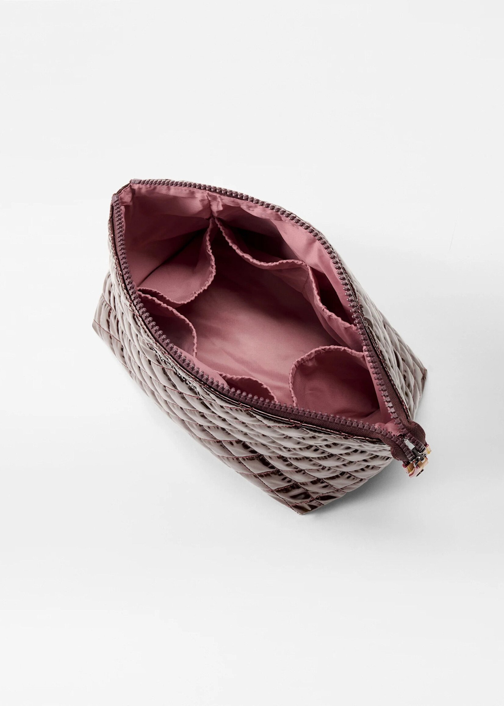 MZ Wallace Large Zoey II Cosmetic Bordeaux Lacquer