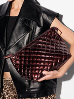 MZ Wallace Large Zoey II Cosmetic Bordeaux Lacquer