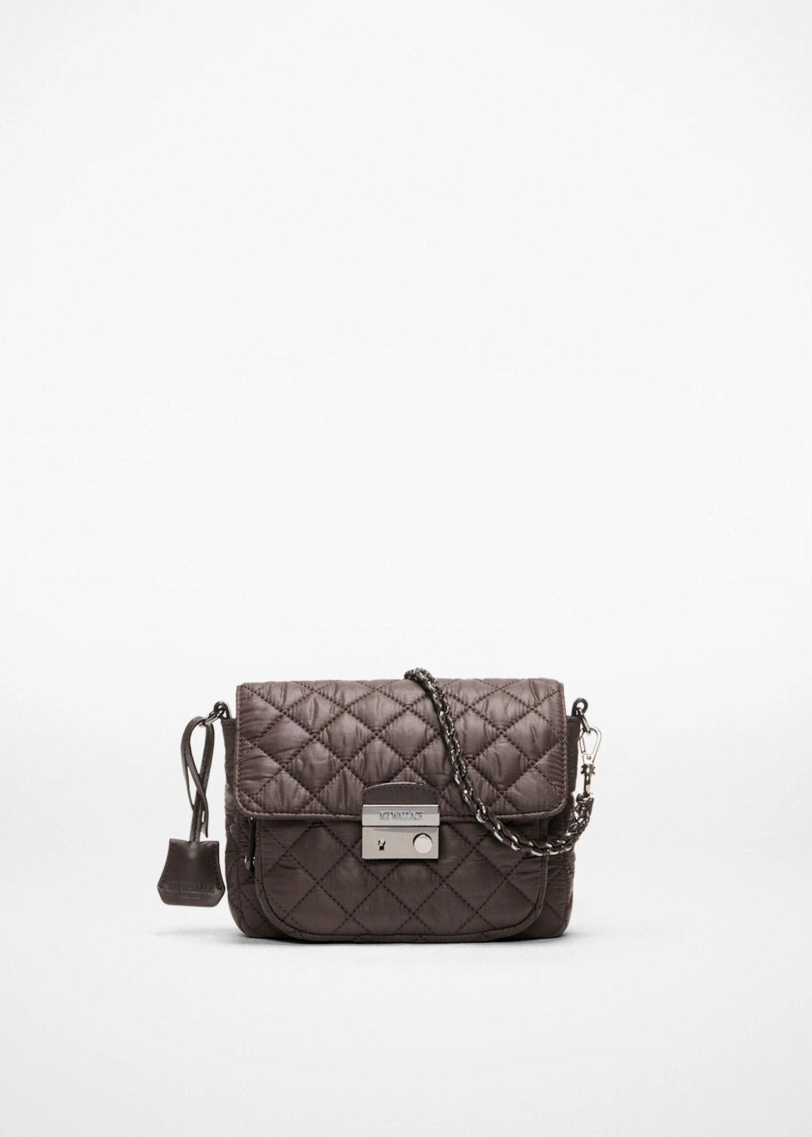MZ Wallace Small Crosby Lock Crossbody Espresso