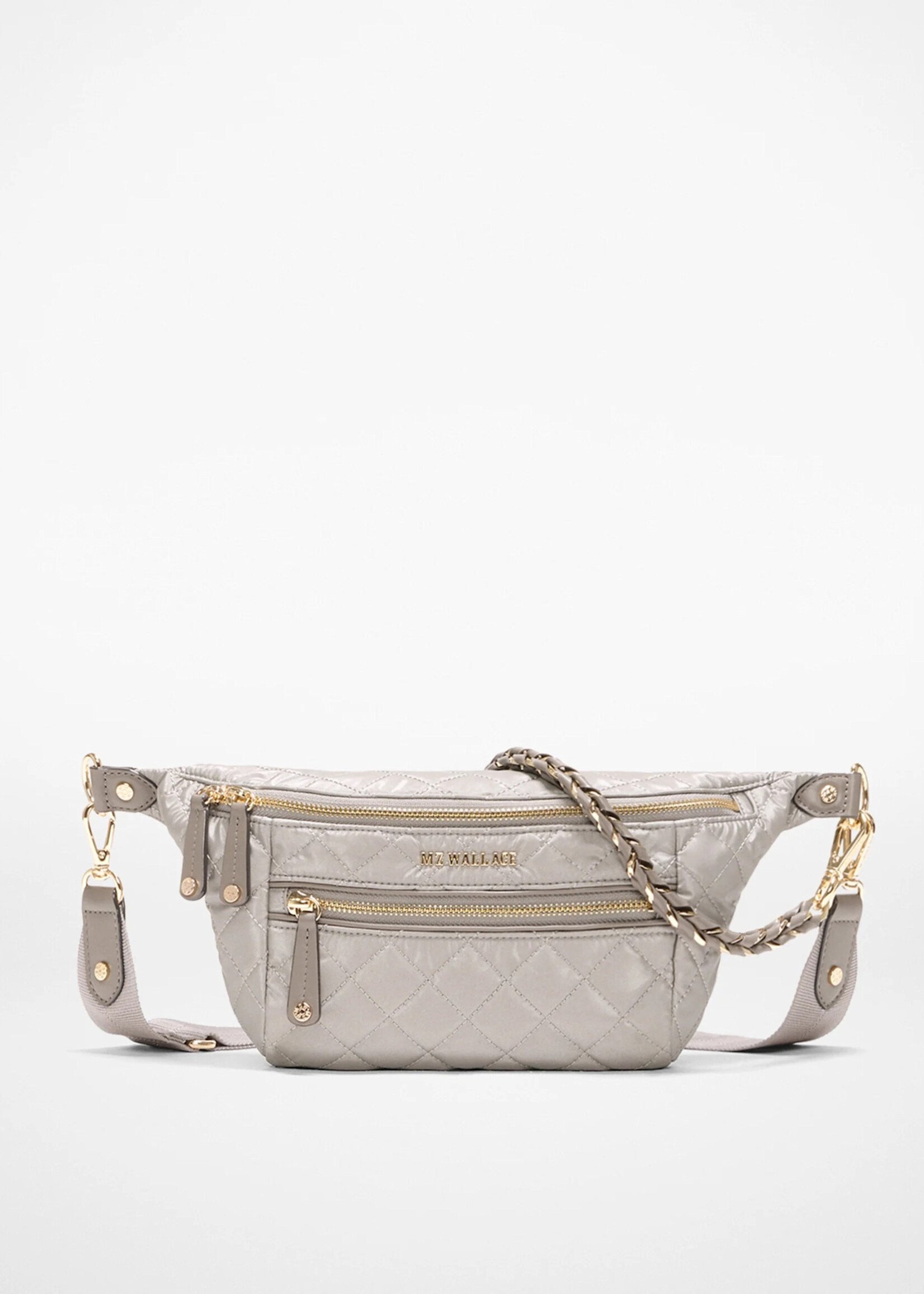 MZ Wallace Small Crosby Sling Sable Pearl Metallic