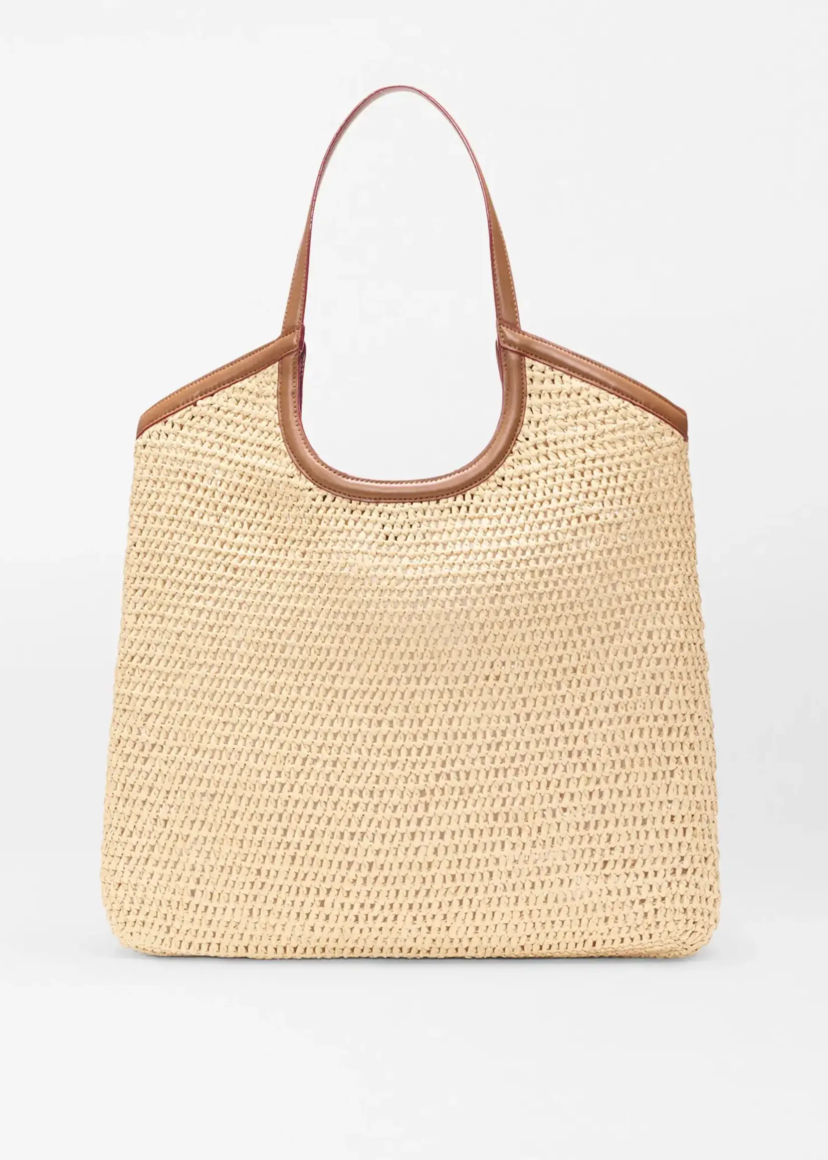 MZ Wallace Large Crochet Georgica Tote Camel