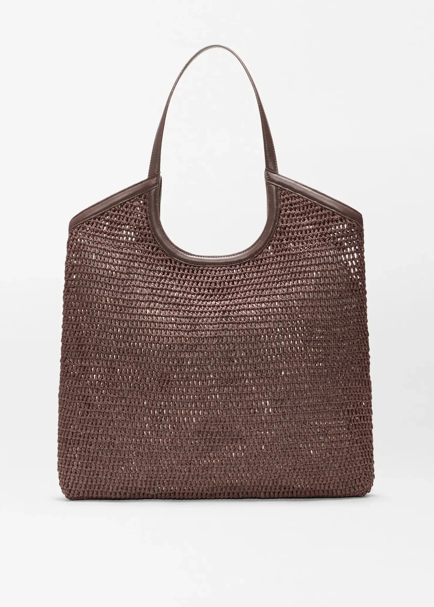 MZ Wallace Large Crochet Georgica Tote Brown